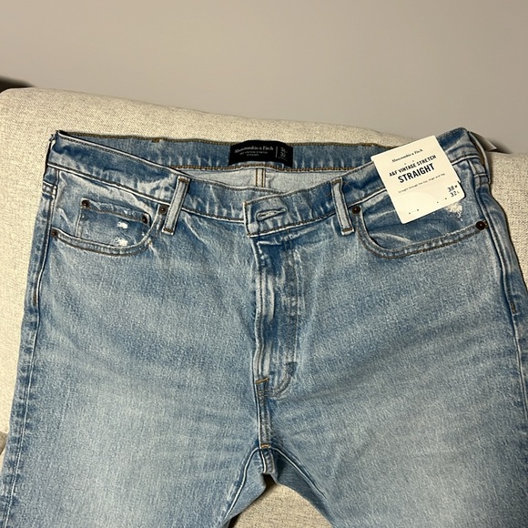 Men’s Abercrombie Vintage Stretch Straight Jeans - NWT - Picture 7 of 9